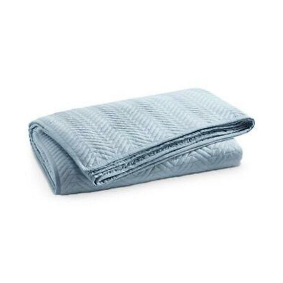 Lucky Brand Blue Baja Cotton Full/Queen Coverlet - Picture 2 of 5